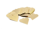 Heart Necklace Pendant, Raw Brass Heart Stamping Blanks, Necklace Pendants (25x22x0.45mm) N0466