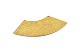 Hammered Bar Pendant,  Hammered Raw Brass Geometric Raw brass Pendant, Earring Drops with 2 Holes (51x20mm) N0290