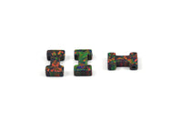 Opal I Letter - Snythetic Opal Initial Letter (10x6x2.50mm) F052