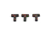 Opal T Letter - Snythetic Opal Initial Letter (10x9x2.50mm) F044