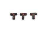 Opal T Letter - Snythetic Opal Initial Letter (10x9x2.50mm) F044
