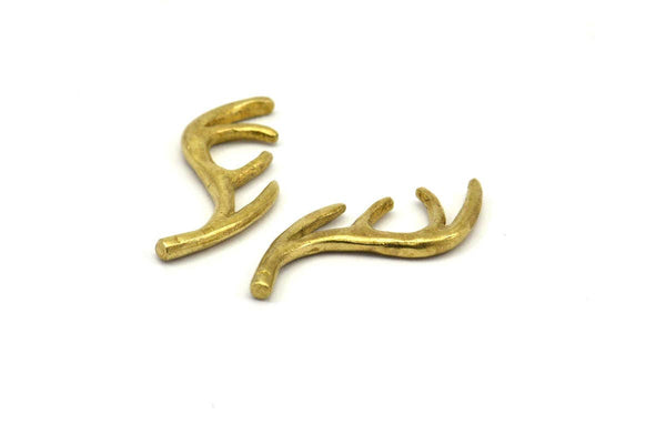 Brass Bruckhorn Bracelet Part, Raw Brass Bracelet Parts (30mm) N0420