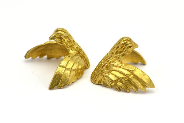 Raw Brass Bird, Raw Brass Bird Figurines  (20x20mm) N0126