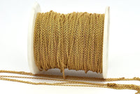Raw Brass Chain, Raw Brass Soldered Chain (1.7x1.3mm) 3m-5m-10m-20m-50m-90m Mb 7-5 Z064