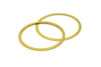 Ring Earring Finding, 40 Raw Brass Connector Rings  (28mm) Brs 451 A0189