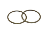 Antique Brass Ring, 20 Antique Brass Connector Rings (28mm) K035