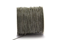 Gunmetal Brass Chain, 5 Meters - 16.5 Feet 1.2 Gunmetal Brass Faceted Ball Chain - W72 ( Z023 )
