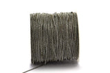 Gunmetal Brass Chain, 5 Meters - 16.5 Feet 1.2 Gunmetal Brass Faceted Ball Chain - W72 ( Z023 )