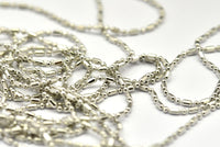 Stick Ball Chain, Silver Tone Sticks and Balls Chain (1.2mm) 3m-5m-10m-20m-50m-90m MB 7-4