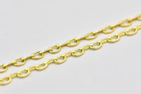 Raw Brass Chain, D Chain, Raw Brass Soldered Chain (2.40mm) Mb 8-32-Y