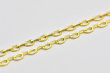 Raw Brass Chain, D Chain, Raw Brass Soldered Chain (2.40mm) Mb 8-32-Y