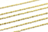 Stick Ball Chain, Raw Brass Sticks and Balls Chain (1.2mm) 3m-5m-10m-20m-50m-90m MB 7-3 Z101