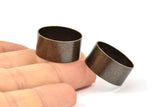 Antique Brass Tube Beads, 6 Antique Brass Plated Tubes, Bracelet Findings, Brass Charms (20x10mm) Bs 1498