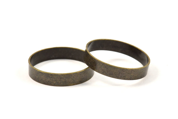 Wide Antique Brass Tube Beads, 10 Antique Brass Plated Tubes (20x4mm) Bs 1495