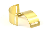 Brass Choker Necklace - 3 Raw Brass Chokers With 2 Holes (25x80x0.80mm) N0628