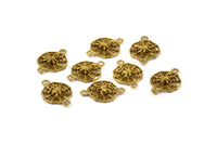 Pirinç Örümcek Bağlantı Elemanı, 12 Ham Pirinç Örümcek Ağı Bağlantı Elemanı (16x11mm) N0352