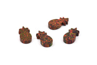 Tiny Opal Pineapple, 1 PC Synthetic Opal Pineapple Bead (14x7mm)  F074