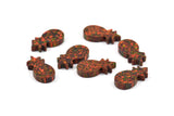 Tiny Opal Pineapple, 1 PC Synthetic Opal Pineapple Bead (14x7mm)  F074