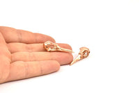 Rose Gold Bird Skull, 1 Rose Gold Plated Brass Bird Skull Necklace Pendants (32x11x10mm) N0492 Q0105