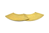 Hammered Bar Pendant,  Hammered Raw Brass Geometric Raw brass Pendant, Earring Drops with 2 Holes (51x20mm) N0290