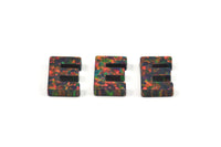 Opal E Letter - Snythetic Opal Initial Letter (10x7.50x2.50mm) F008