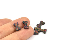 Opal I Letter - Snythetic Opal Initial Letter (10x6x2.50mm) F052