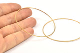 Altın Daire Konnektörü, 6 Altın Kaplama Pirinç Daire Konnektörü (60x1x1mm) Bs 1105 Q0970