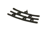 Black Pendant Setting - Oxidized Brass Pendant Setting for 5 to 6mm Cabochon (65x27mm) N0244 S528