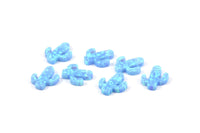 Synthetic Opal Cactus, 1 Tiny Cactus Bead, Cactus Charm, Exotic Beads (13x11mm) F041