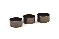 Antique Brass Tube Beads, 6 Antique Brass Plated Tubes, Bracelet Findings, Brass Charms (20x10mm) Bs 1498