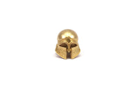 Knights&#39; War Helmet, 4 Raw Brass Helmet Bracelet Parts, (13.5x13x11.5mm) N0421