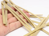Brass Cuff Stamping Blank, 5 Raw Brass Bracelet Stamping Blanks, Bangles (6x145x1mm) D0224