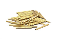 Brass Tube Beads, Raw Brass Tube Beads (1.5x24mm) N0462