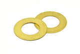 Raw Brass Circle, 10 Raw Brass Circle Stamping Tags, Findings Without Hole (25x0.40mm) Brs 21 D0179