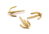 Brass Anchor Pendant, Raw Brass Anchor Charms, Jewelry Supplies, Findings (33x21x8mm) N0397