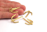 Brass Anchor Pendant, Raw Brass Anchor Charms, Jewelry Supplies, Findings (33x21x8mm) N0397