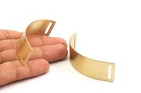 Brass Choker Necklace - Raw Brass Chokers With 2 Holes (20x80x0.80mm) N0516