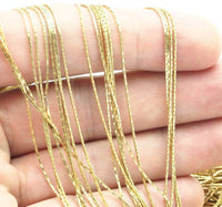 10 M. Raw Brass Snake Chain (0.70) Bs 1014