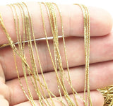 10 M. Raw Brass Snake Chain (0.70) Bs 1014