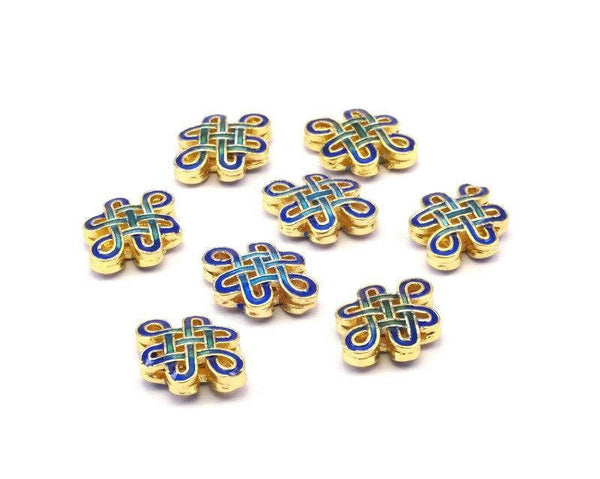 Enamel Connector Beads- 2 Pcs (17x13mm) L02
