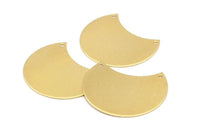 Brass Choker Finding, Raw Brass Round Necklace Findings With 2 Holes (38x26x0.80) N0509
