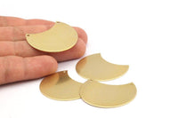Brass Choker Finding, Raw Brass Round Necklace Findings With 2 Holes (38x26x0.80) N0509