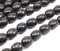 Siyah Taş 19x15mm Tam Sıra Değerli Taş Boncuklar T019