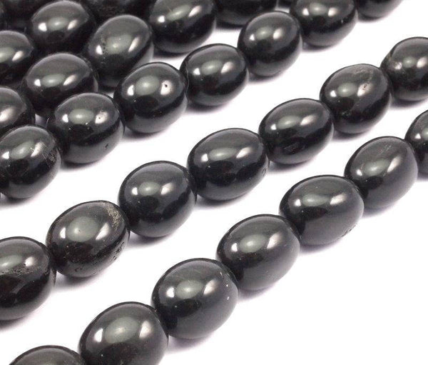 Siyah Taş 19x15mm Tam Sıra Değerli Taş Boncuklar T019