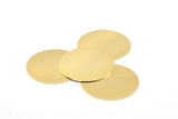 Brass Stamping Blank, 6 Raw Brass Stamping Blanks Disces, Without Hole (38x0.50mm) A0945