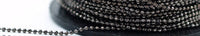 Gunmetal Chain, 5 Meters 16.5 Feet (1.5mm) Gunmetal Brass Faceted Ball Chain - W74 ( Z035 )