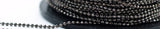 Gunmetal Chain, 5 Meters 16.5 Feet (1.5mm) Gunmetal Brass Faceted Ball Chain - W74 ( Z035 )