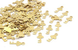 Pirinç Anahtar Süsü, 50 Ham Pirinç Anahtar Süsü, Buluntular (11x5mm) (Y279)