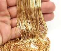 Tiny Brass Chain, 5 Meters - 16.5 Feet Tiny Raw Brass Soldered Chain (0.70mm) BS 1014