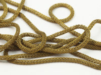 Brass Knitted Chain, 2 M (3mm) Raw Brass Mesh Chain Z140